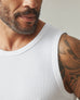 Men's Rib Tank - White